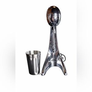Oster Chrome Milkshake Maker Model 6627 Retro Diner Style Works